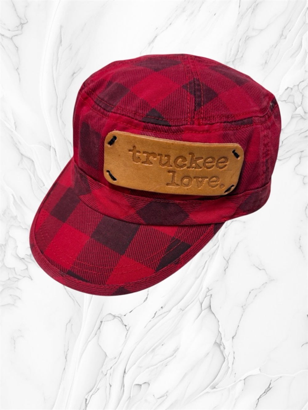 Alternative Truckee Love  Red Plaid Cap adjustable